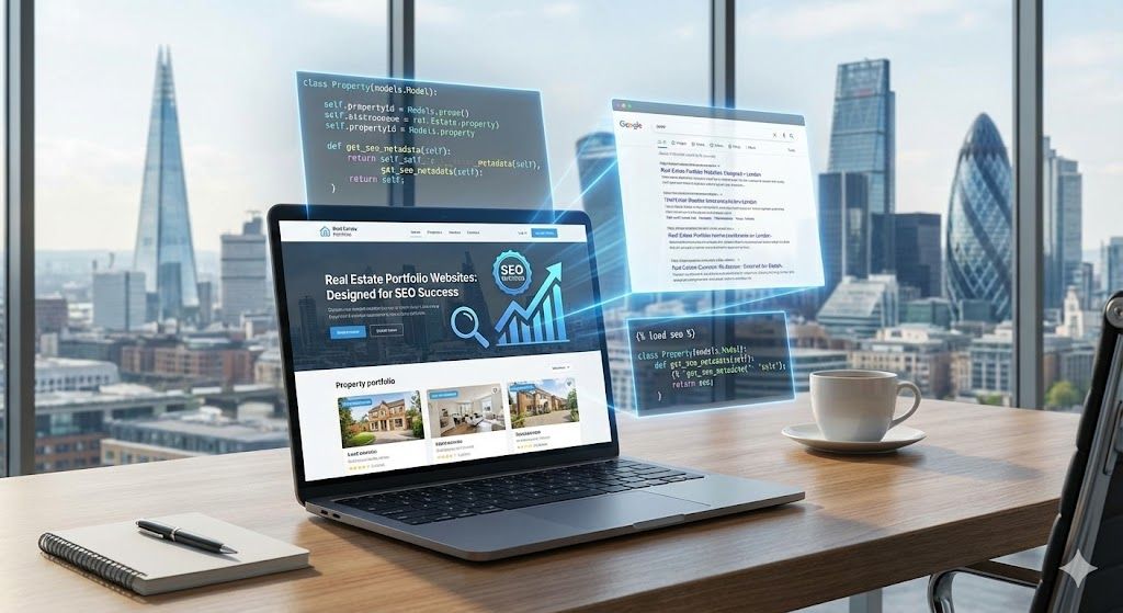 Real estate investment portfolio display on custom website