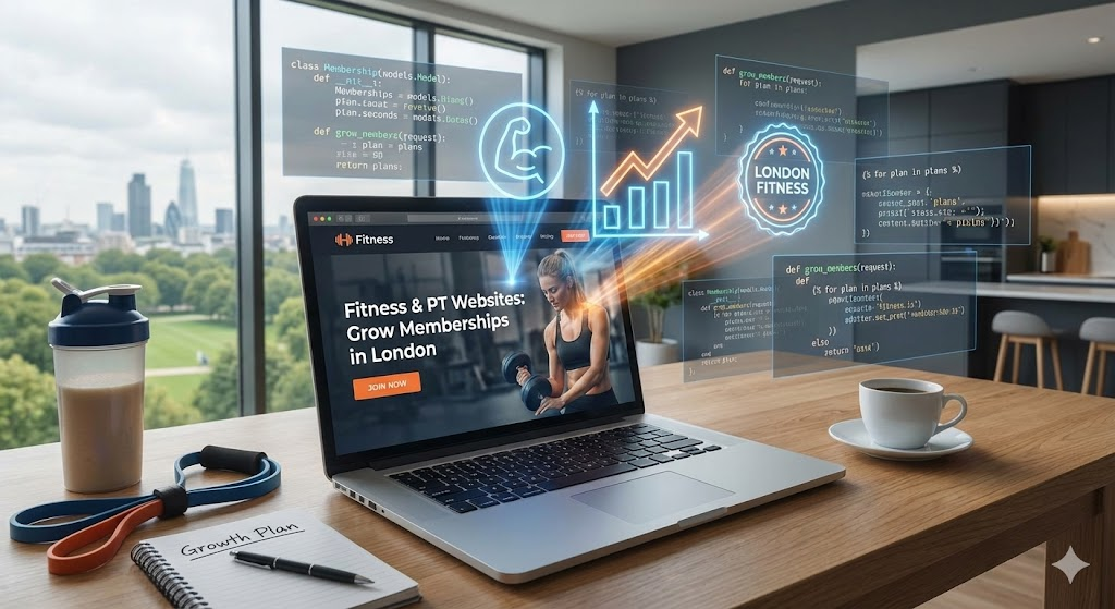 Personal trainer in London gym coaching a client