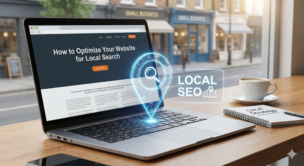 Local SEO map search results on smartphone screen London.