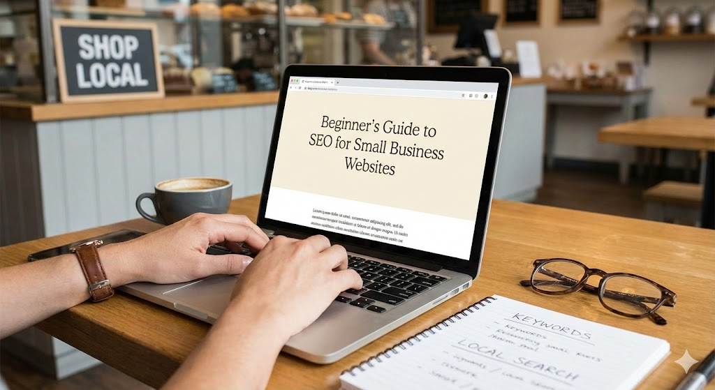 SEO guide for small businesses London map compass.
